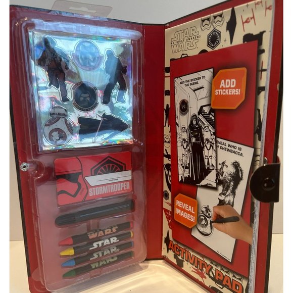 NEW Star Wars Sticker Activity Fun, from The Force Awakens, Marker Crayons - Picture 3 of 3
